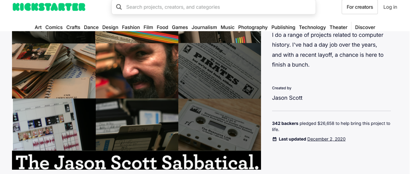Jason Scott — $151,643 in Crowdfunding Raised